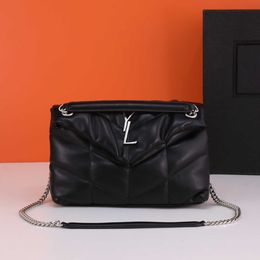 Top Designer Bag Fashion Classic Quilted Women Chain Bag Luxury Single Shoulder Skew Straddle Evening Gown Handbag High-quality Envelope Purse 29cm