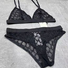 Letters without underwire sexy French lace lingerie embroidery bra triangle cup pure wind high-grade fashion temperament bikini