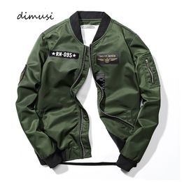 Mens Jackets DIMUSI Mens Bomber Jackets Casual Male Outwear Windbreaker Coats Fashion Hip Hop Mens Slim Pilot Baseball Jackets Clothing 230705