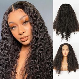 Synthetic Wigs African twisted curly synthetic hair wigs heat-resistant fiber hair wigs glue free water wave wigs women's party Halloween costumes 230704