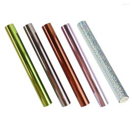 Gift Wrap 19.3cmx5m Holographic Foil Roll Toner Reactive For Laser Printer Laminator DIY Crafting Cards Making Scrapbooking 2023