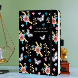 Undated Plan Book PLANNER English Calendar DIARY Notebooks Cuaderno Libros Livros