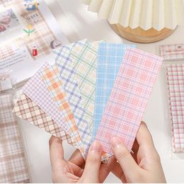 100pcs Scrapbooking Memo Pad Grid Adhesive Free Sticky Note Decor Creative Stationery Planner Notes