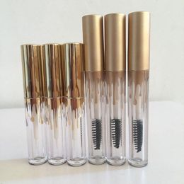 25ml Cosmetic Clear Mascara Tube with Gold Cap, DIY Empty Beauty Makeup Eyeliner Refillable Containers F3456 Upuvi
