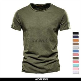 Men's T-Shirts 100 Cotton Men Tshirt Casual Soft Fitness Summer Thin Tshirts Men's Home Clothes ONeck Short Sleeve Soild T Shirt for Men J230705