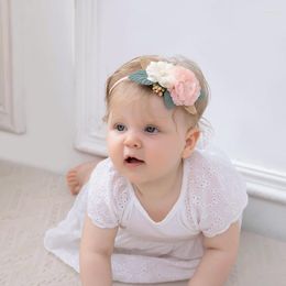 Hair Accessories Baby Girls Fashion Cute Headband Born Infant Princess Flowers Floral Band Kids Elastic Headwrap