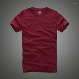 Men's Suits H039 Men T Shirt Cotton Solid O-Neck Short Sleeve Tshirt High Quality