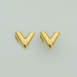 Luxury Designer Women Fashion Stud Top Quality Stainless Steel Lover Couple Earrings Wholesale