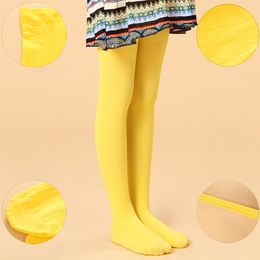 Kids Socks Spring autumn candy color children tights for baby girls kids cute velvet pantyhose stockings dance 230704