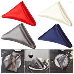 Table Napkin 10/3 Pcs Satin Cloth Serving Mat Cocktail Party Wedding Kitchen Dinner El Decor Banquet Restaurant Supplies