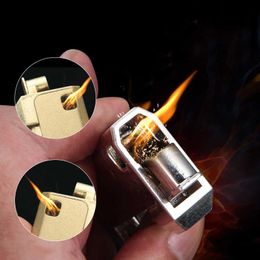 Old-fashioned Retro Kerosene Flint Side Pressure Ignition Lighter Classic Nostalgic Men's Gift Father XRPK No Gas