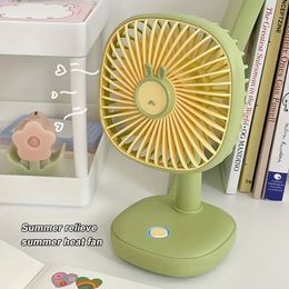 Wireless Portable Fan 1200mA Ultra Long Standby Silent Desktop Fan With Night Light Shaking Function (with Lifting Rope)