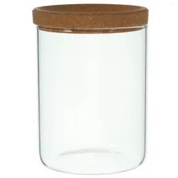 Storage Bottles Dresser Sets Creative Toothpick Holder Makeup Pad Bathroom Canisters Glass Jars Bamboo Cotton