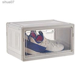 Shoe Boxes Clear Storage Box Dustproof PP Shoe Organiser Stackable Transparent Sneaker Containers Bins for Toys Clothes Shoes L230705
