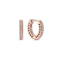 Stud Earrings Copper Silver Zircon Diy Accessories Ears Rose Gold Diamond For Girls Women's Minimalist Temperament