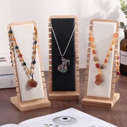 Jewelry Pouches Necklace Display Stand Hanger Store Window Props Sweater Bracelet Board Chain Cases