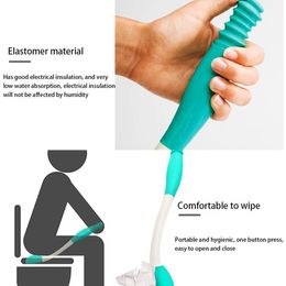 Other Household Cleaning Tools Accessories Long Handle Reach Comfort Bottom Wiper Self Wipe Assist Holder Toilet Paper Tissue Grip Aid Motion 230704