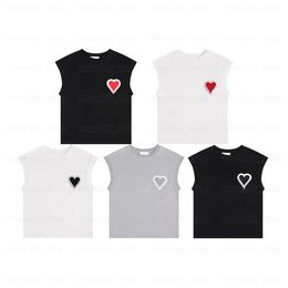 paris amis designer tank top Love embroidered alphabet vest Sport Casual men's and women's vest base tank top