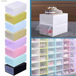 Transparent Plastic Shoe Box Shoe Storage Artefact Shoe Storage Box Shoe Box Japanese Shoe Boxs Flip Drawer Boxs Stackable Shoe L230705