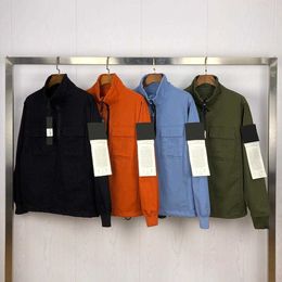 Men's Hoodies Sweatshirts Topstoney the Men Air Hooded Jacket Windbreaker Zipper Patchwork Jackets Stone Running Sports Hoody Jogger Casual Islandss Coatss