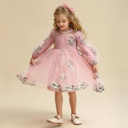 Girl Dresses Toddler Girls For Cute Baby Kids Full Sleeve Fluffy Princess Dress Children Party Wedding Flower LaceTutu Vestido