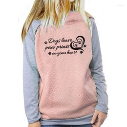 Women's Hoodies 2023 Fashion Dags Leave Pnints Print Women Sweatshirts Tops Female Pattern Clothings Creative And For