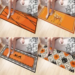 Wholesale Orange Bedside Carpet Bedroom Bedsides Blanket Light Luxury Floor Mat Rug Mat Tailstock Long Strip in Front of Bed