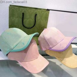 Ball Caps Fashion designer hat letter bucket hat casquette outdoor baseball cap cotton breathable trendy Colourful mens fit hats for man gorras candy Z230706