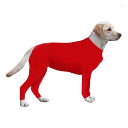Dog Apparel Pet Onesie Clothes Tight Prevent Shedding Hair Recovery Suit 4-legged Pyjamas Anxiety Jumpshirt