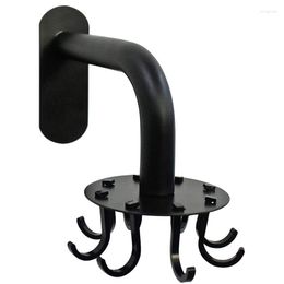 Hooks Stainless Steel Black Rotating Hook Kitchenware Wall Mount Storage