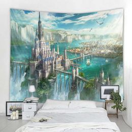 Tapestries Castle Tapestry Beautiful Castle Tapestry Hippie Wall Mounted Tapestry Living Room Dormitory Decoration Tapestry