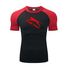 Men's T-Shirts 2022 Men T Shirt Brand Gym Fitness Muscle Jogging Sports Shirt Compression T Shirts Tight Sport Top Men Running Training TShirt J230705