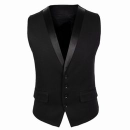 Men's Vests Arrival fashion Gilet Homme Dress Vests Slim Fit Mens Suit Vest Male WaistcoatCasual Sleeveless Formal Business top Jacket 230704