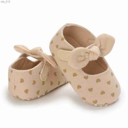 Bobora Cute Baby Girls Flats Infant Non-Slip Soft Sole Cute Newborn Princess Wedding Shoes First Walkers 0-18M Kids L230518