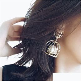 Dangle Chandelier Arrival Pearl Cage Earrings For Women Fashion Birdcages Pendant Lady Earring Luxury Jewelry Drop Delivery Dhem2