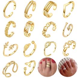 1 PCS Adjustable Toe Ring for Women Girls Open Tail Ring Band Hawaiian Foot Jewellery