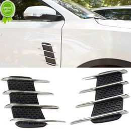 New Auto Flow Vent Fender Intake Car Shark Gills Outlet Stickers Simulation Vent False Air Outlet Side Hood Bonnet Decorative