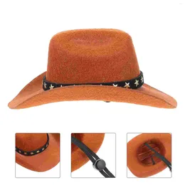 Dog Apparel Mini Cowboy Hats Pet Decorative Accessories 13.5X11X6cm Supplies Dressing Accessory Brown Puppy Small