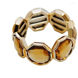 Link Bracelets Trendy Street Punk Sweet And Fresh Hand Ornaments Crystal Elastic Cord Bracelet Miniature Women's Accessories