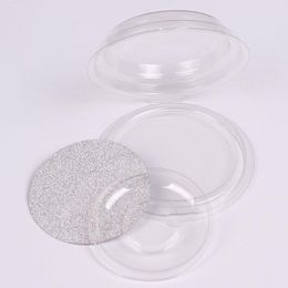 Disposable Empty Clear Round False Eyelashes Storage Case DIY Elegant Fake Eyelashes Blister Package, Eye Makeup Tool F2187 Orvsj