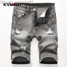 Men's Jeans Jeans Men Summer New Men's Short Jeans Fashion Casual Elastic Denim Shorts Brand Clothes Jean Homme Pantalon High Quality X0621 Z230706