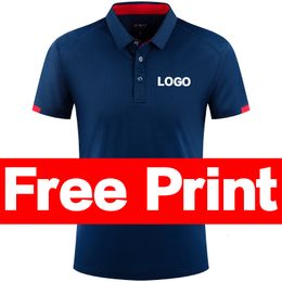 Men's Polos Summer Quick-drying Polo Shirt Custom Print Golf Jerseys Individual Group Personalised Custom Embroidery Polo Tees Top 230705