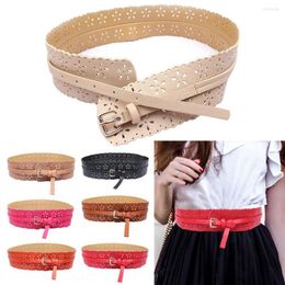 Belts Fashion Casual Slim Fit Female Ladies Dress Cummerbands Hollow Out Corset Waistband Wide Waist Band Soft Leather Belt