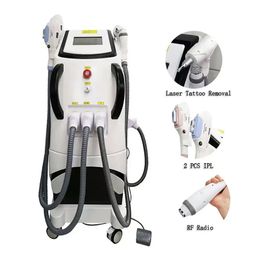 Hot sale multifunctional 4 Handles vertical Super IPL laser hair removal OPT Nd yag laser Tattoo removal Beauty salon machine