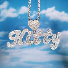 Pendant Necklaces Customised letter pendants name necklaces gifts Customised for her birthday gifts sparkling women's Jewellery and accessories 230704