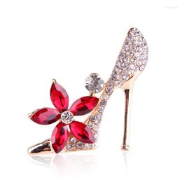 Brooches 2pcs/lot Lovely Alloy Acrylic High Heels For Women Suit Sweater Jacket Collar Cuff-link Embellishments