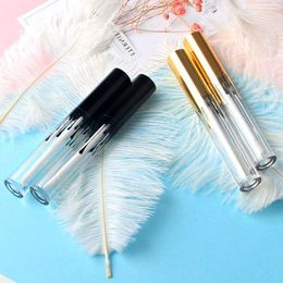 4ml empty Lip gloss tube Cosmetic packaging tube crylic Lipstick tube with brush fast shipping F20172470 Rmkbt