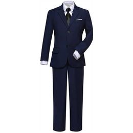 Suits Boys Formal Black Navy Slim Fit Suits Set Children Wedding Party Performance Costume Kids Blazer Pants Tie Clothing SetHKD230704