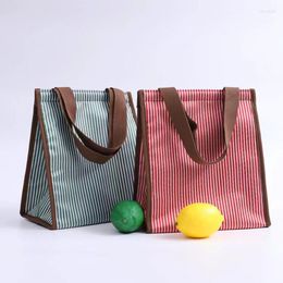 Storage Bags Portable Thermal Insulated Cooler Box Reuseable Shopping Bag Insulation With Zipper Lunch Bento