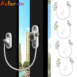 Netting 4pcs/lot Child Protection Baby Safety Window Limiter Stainless Steel Child Safety Security Window Protection Lock on the Window